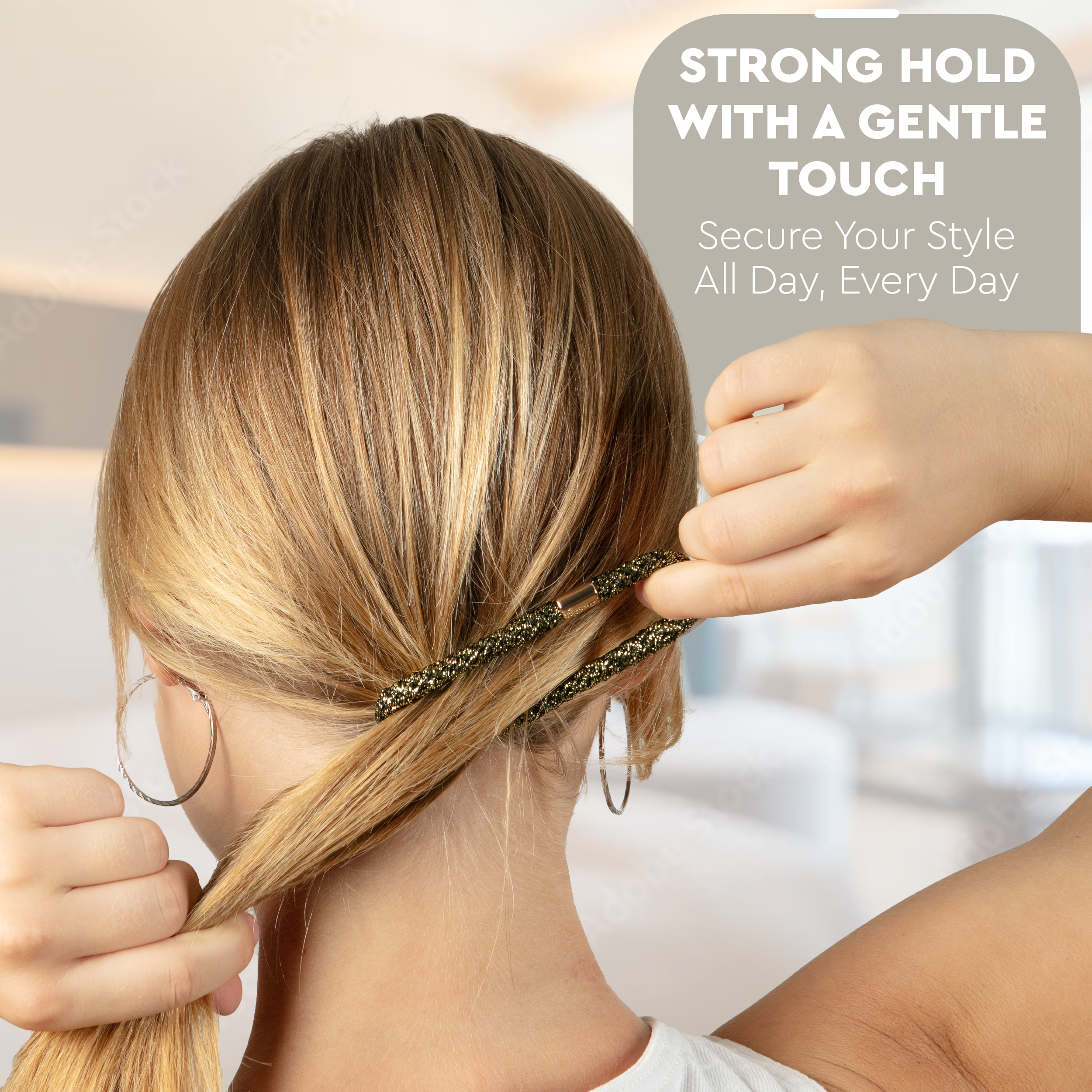 Luxe Hair Pony 12-Pack | Blonde Metallics