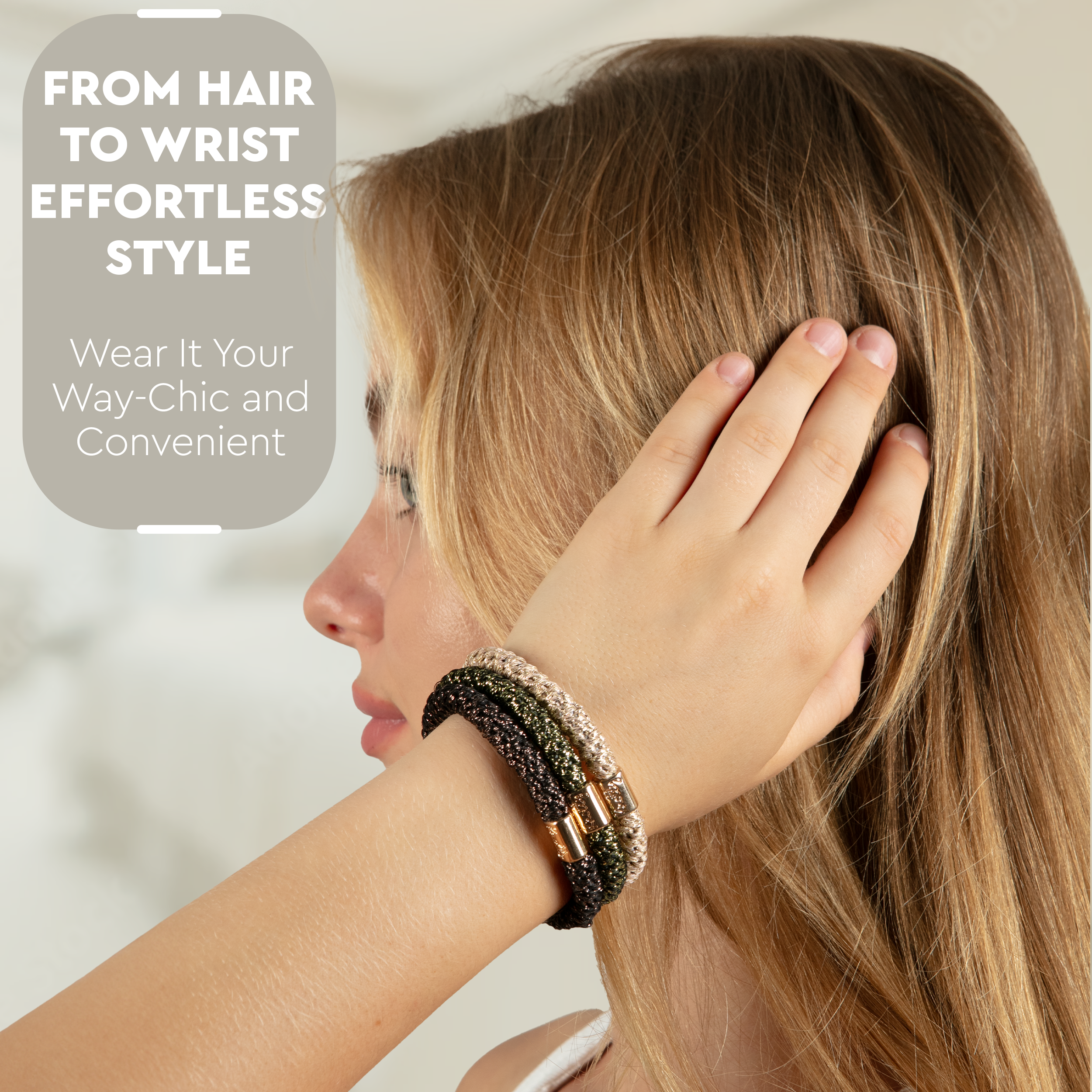 Luxe Hair Pony 12-Pack | Blonde Metallics