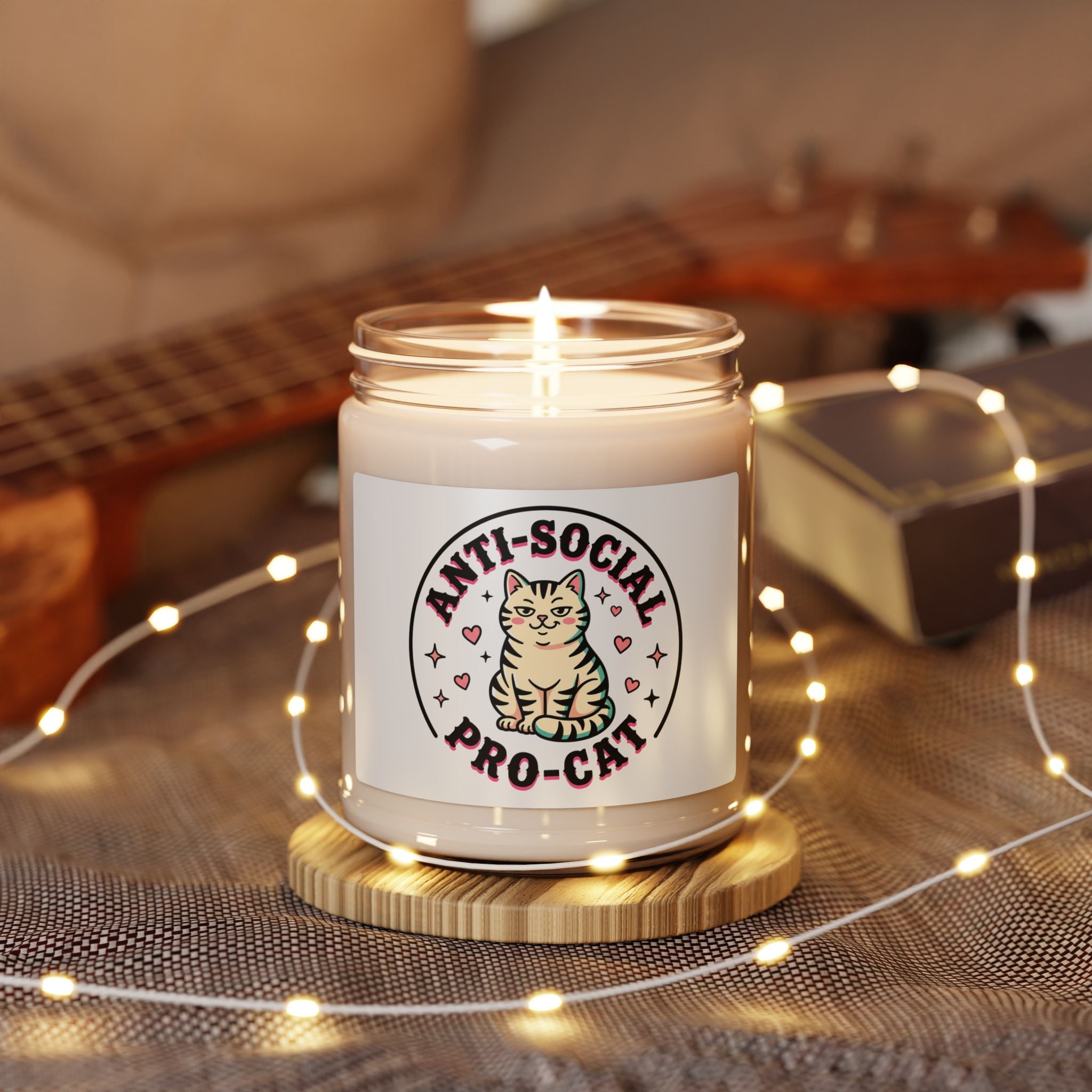 Anti-Social Pro-Cat Candle | Soy Candle, Cat Lovers, Witchy Cat