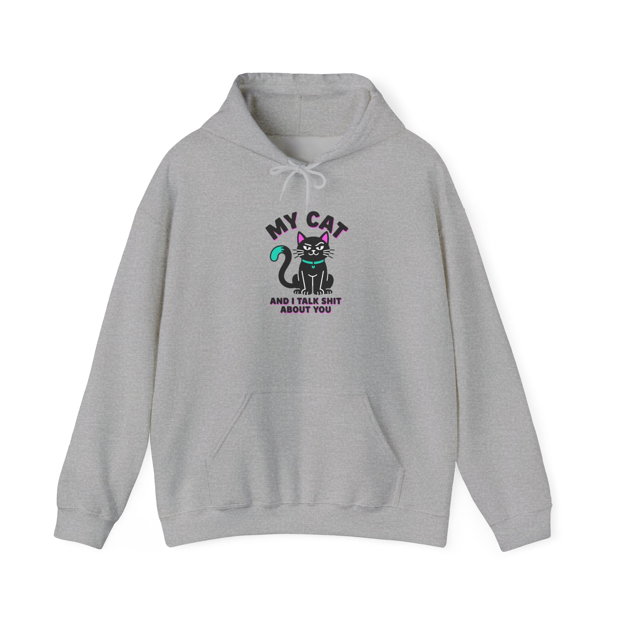 Funny Black Cat Hoodie | witchy cat, meme cat