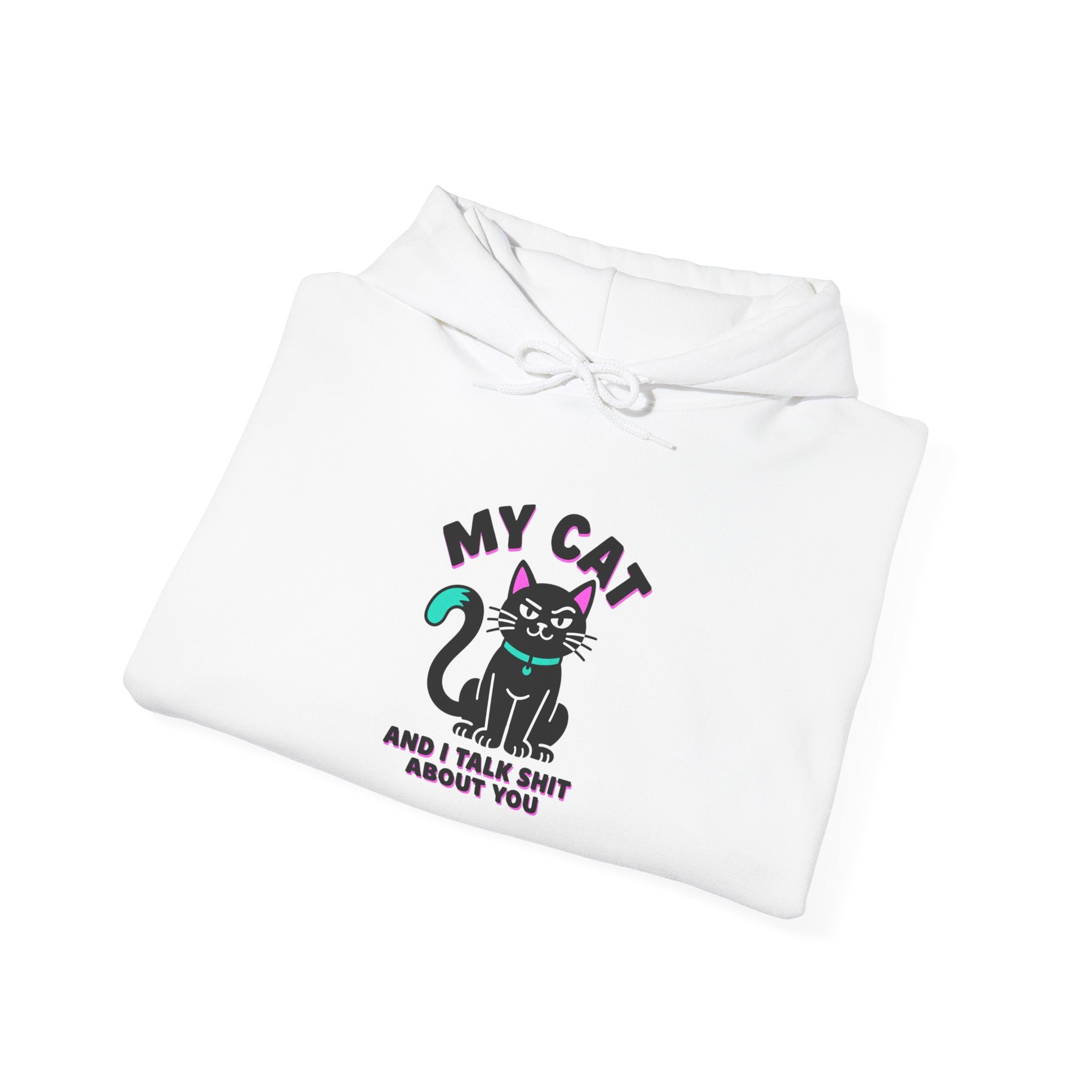 Funny Black Cat Hoodie | witchy cat, meme cat
