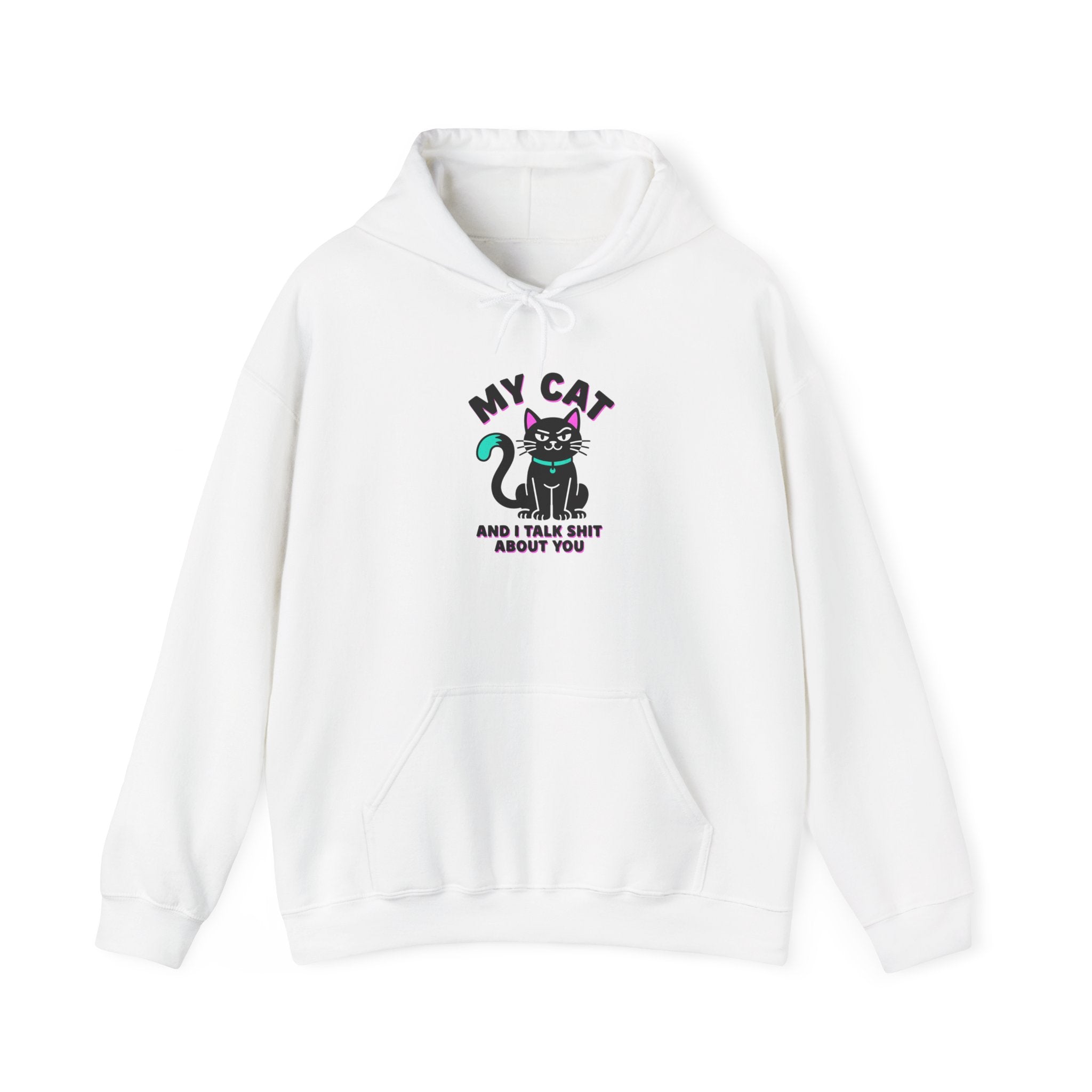 Funny Black Cat Hoodie | witchy cat, meme cat