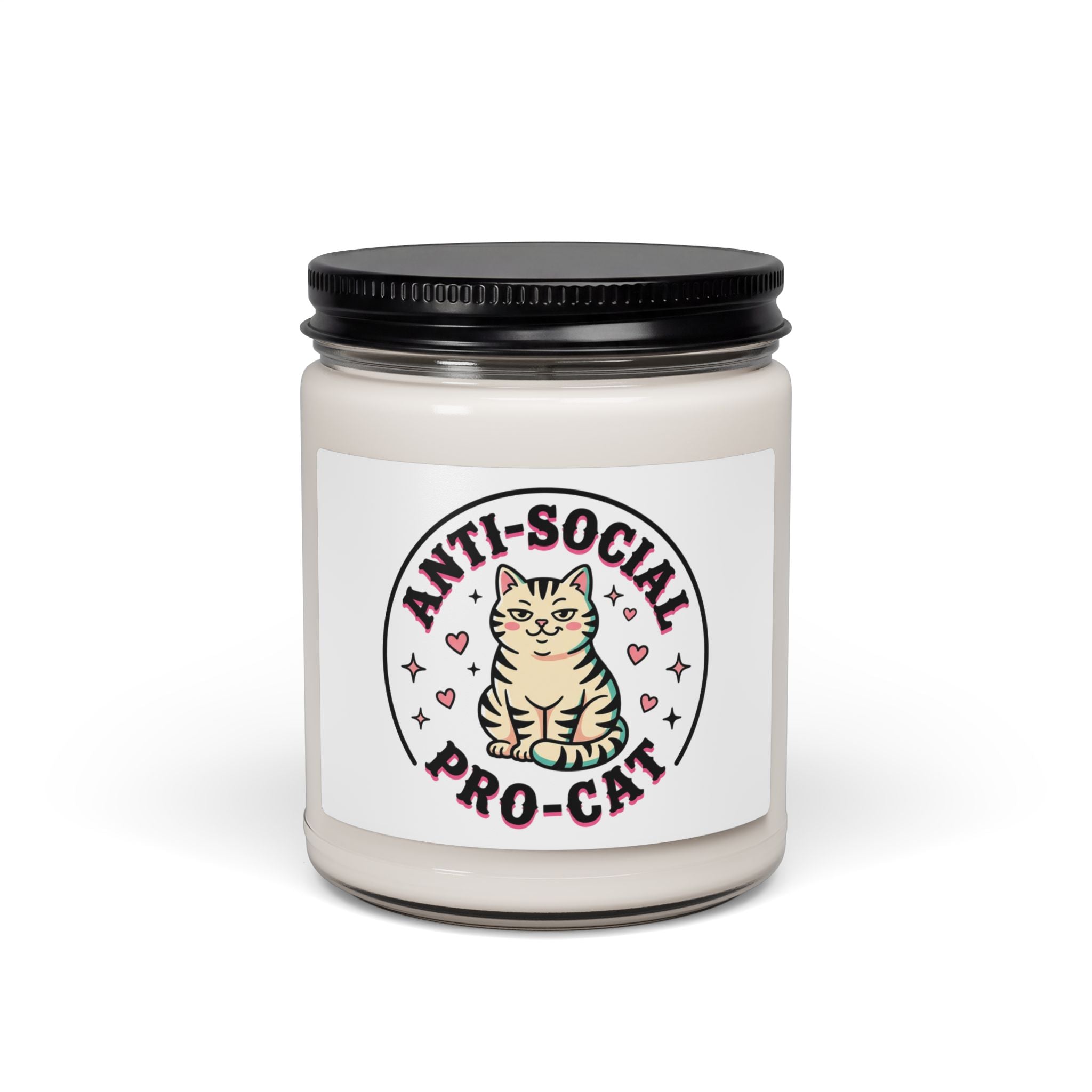 Anti-Social Pro-Cat Candle | Soy Candle, Cat Lovers, Witchy Cat