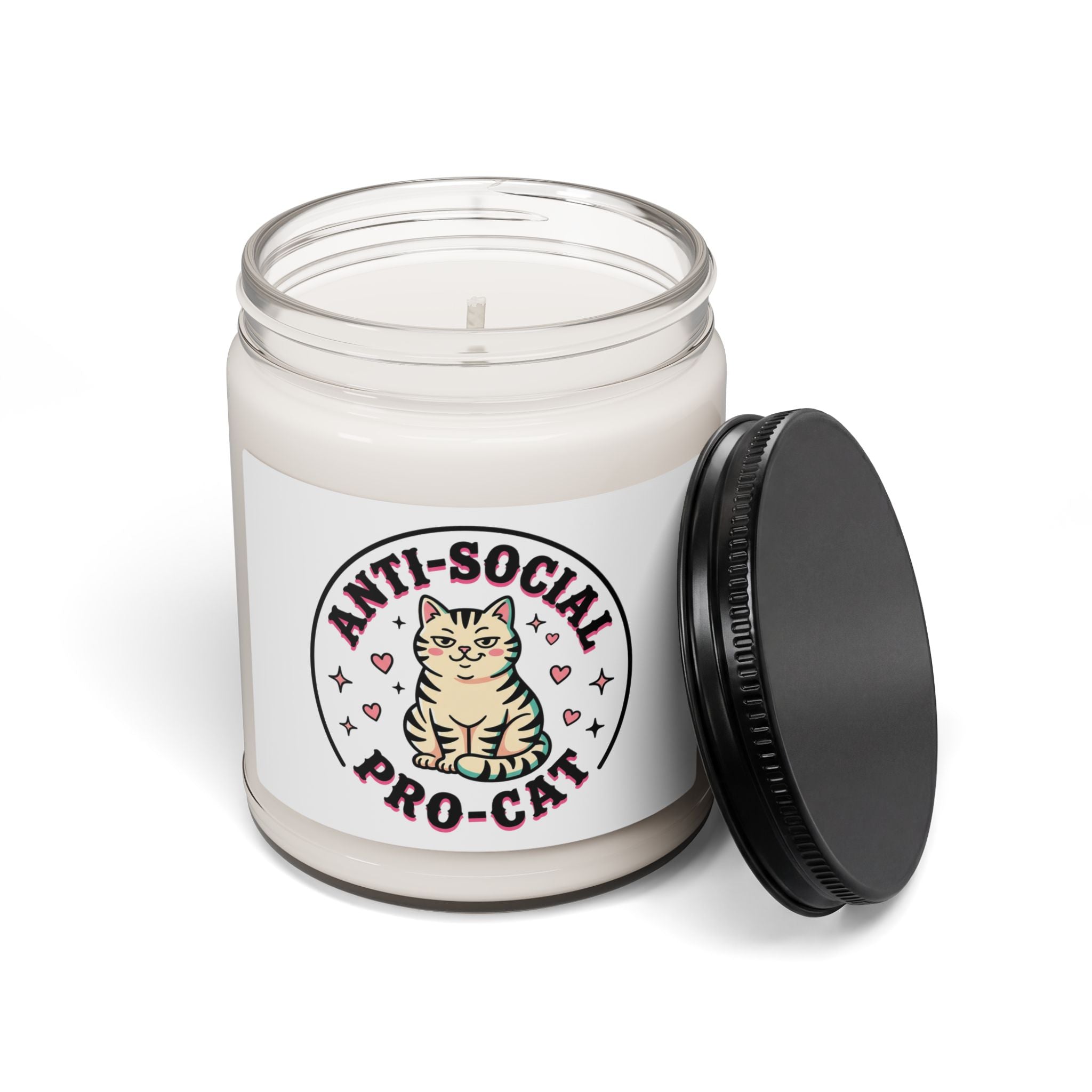 Anti-Social Pro-Cat Candle | Soy Candle, Cat Lovers, Witchy Cat