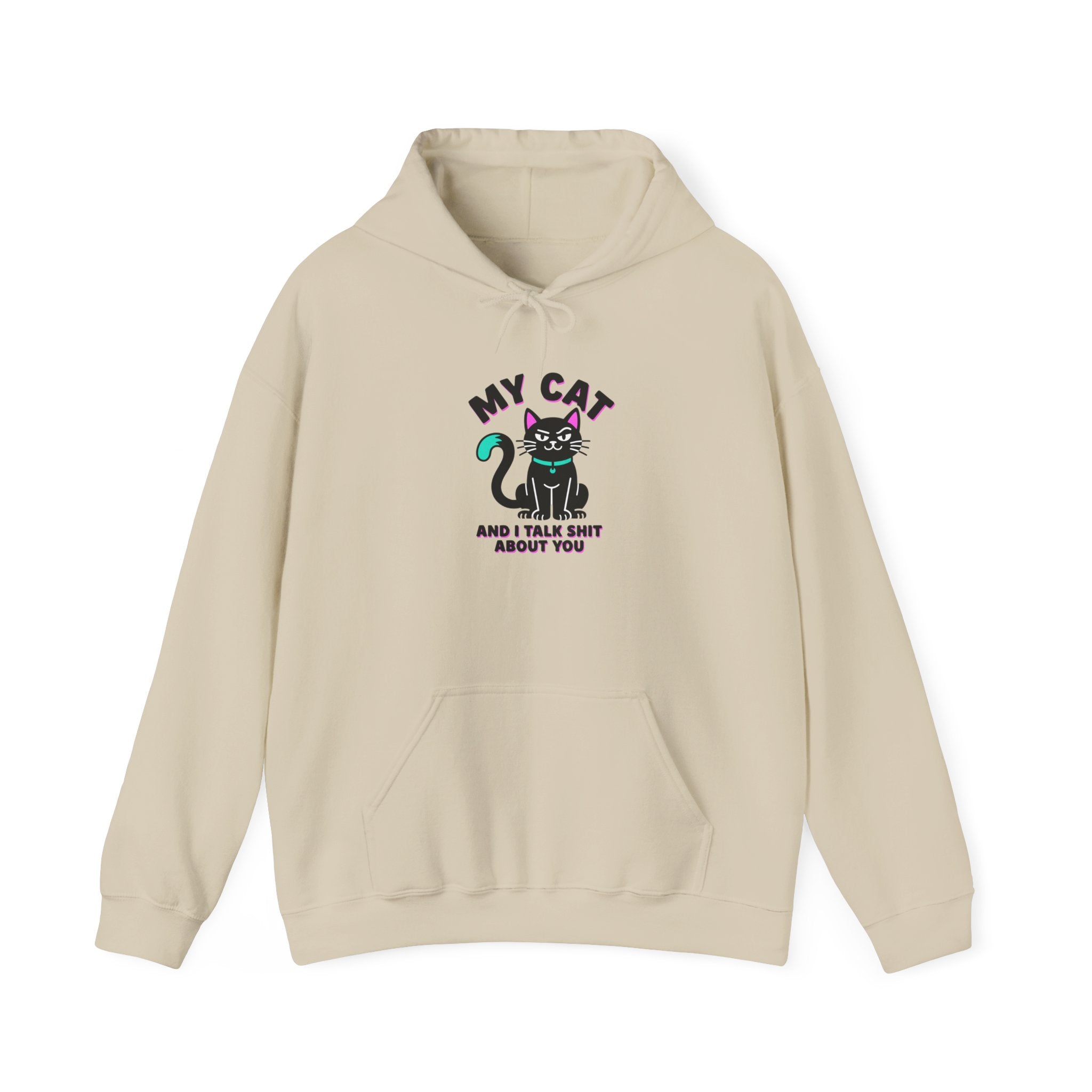 Funny Black Cat Hoodie | witchy cat, meme cat