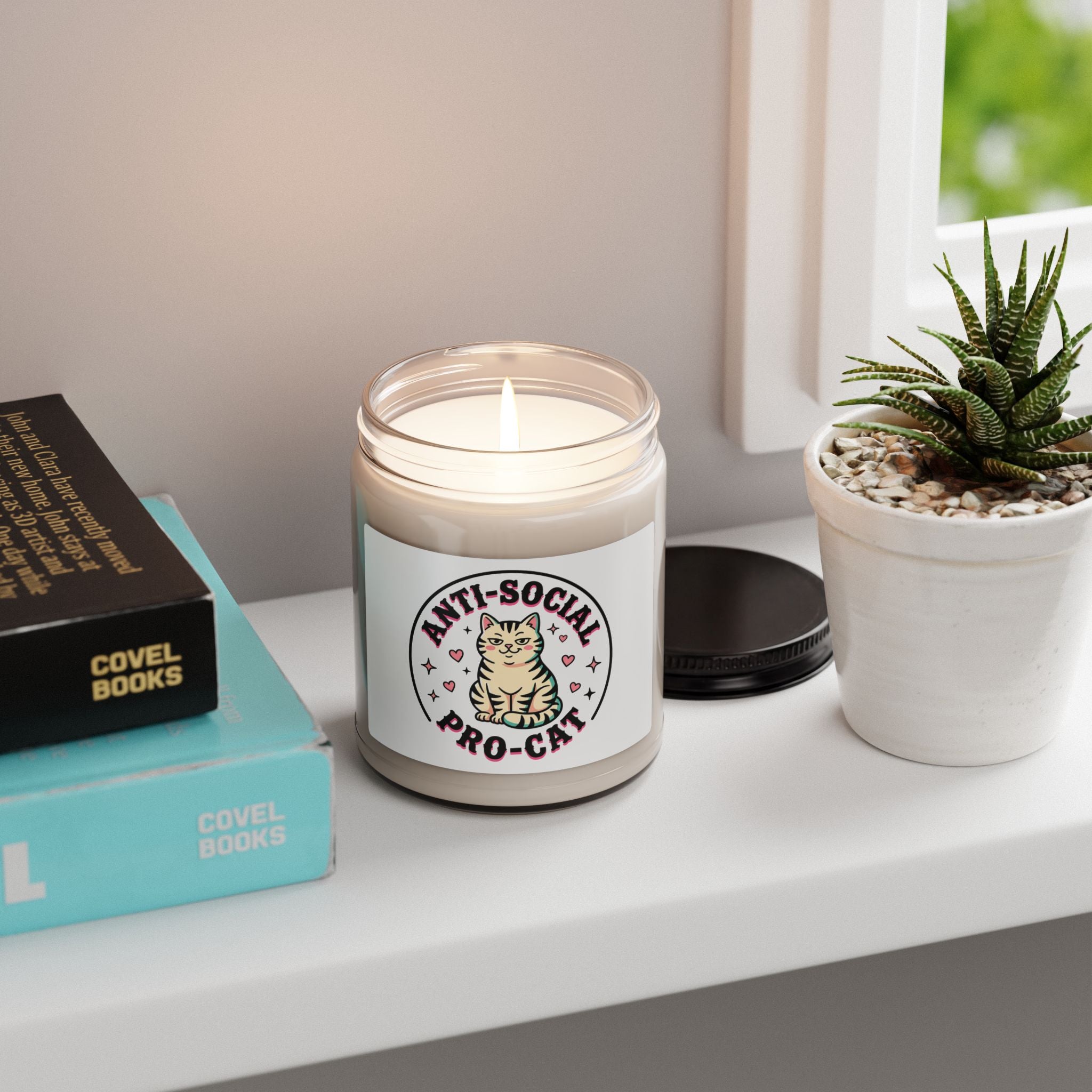 Anti-Social Pro-Cat Candle | Soy Candle, Cat Lovers, Witchy Cat