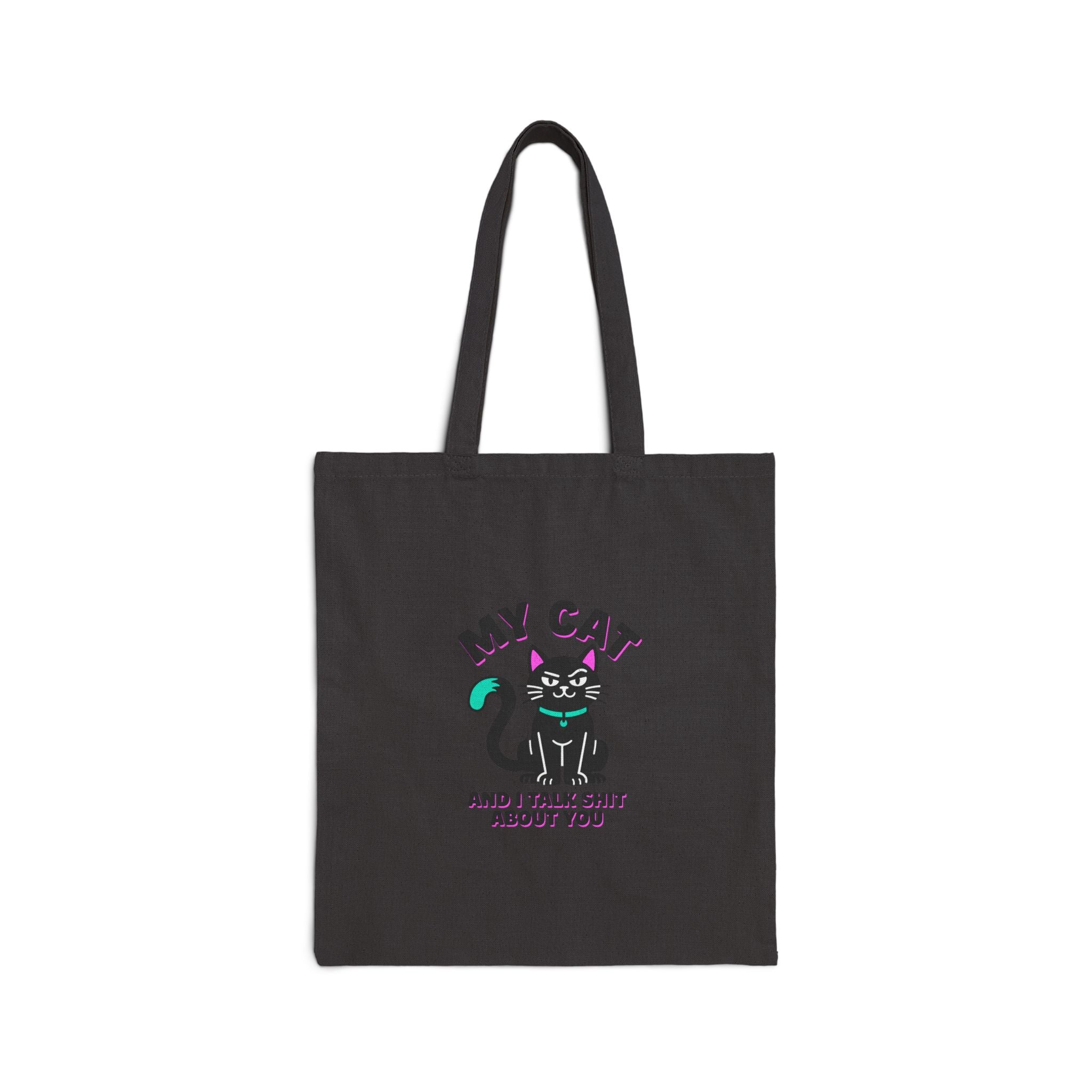 My Cat and I Talk Shit About You Tote | Funny Cat, Witchy Cat, Retro Cat