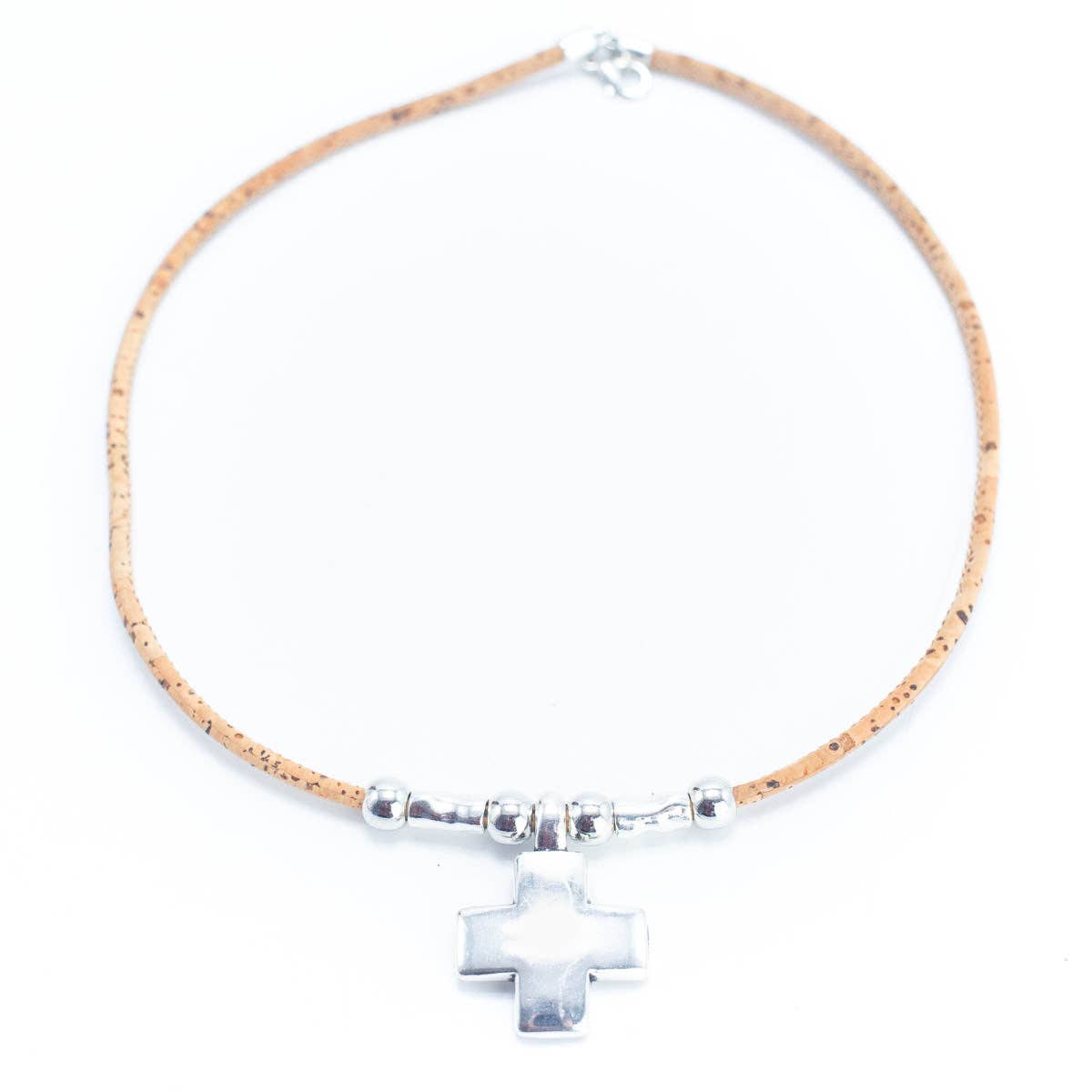 Natural Cork Bead Necklace