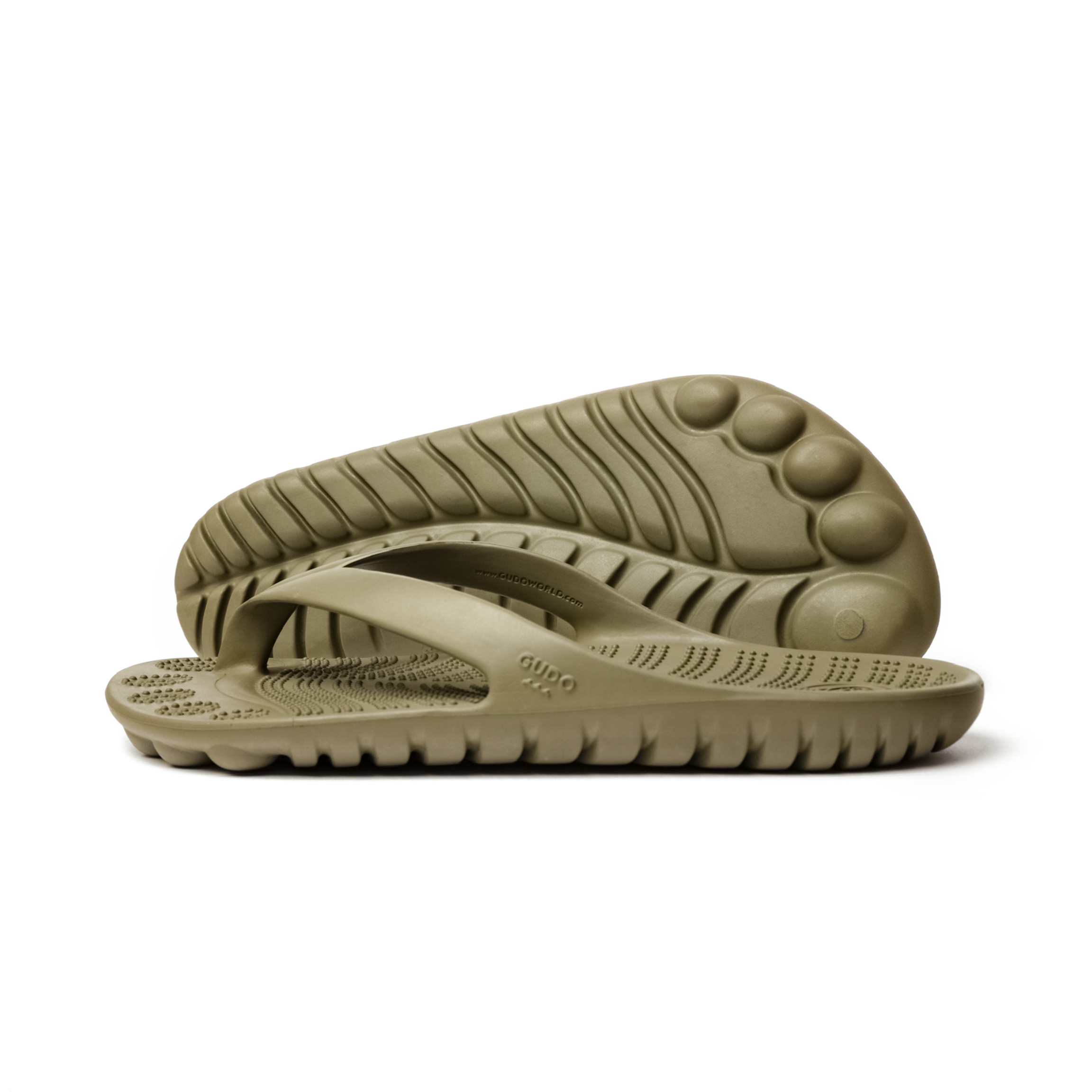 Seaweed Green Flip-Flops + Drybag