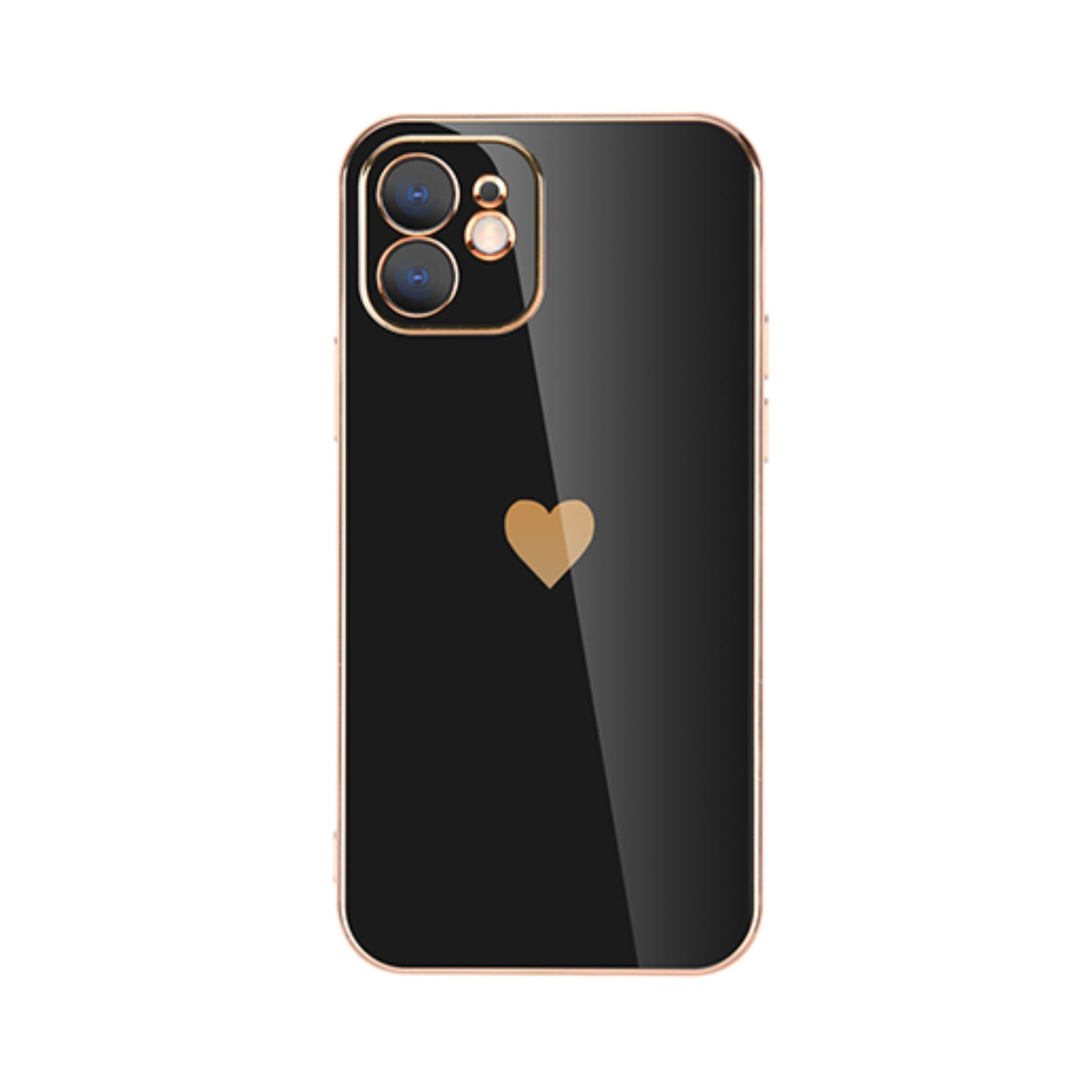 Rugged plating lens protective case for iPhone