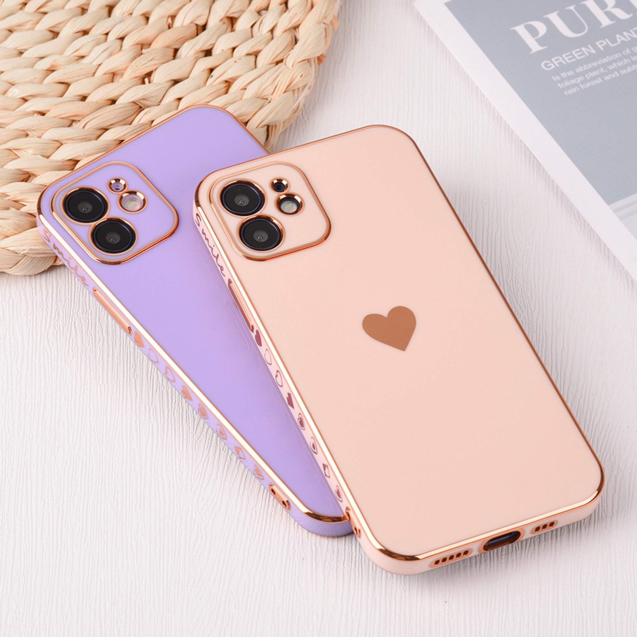 Rugged plating lens protective case for iPhone