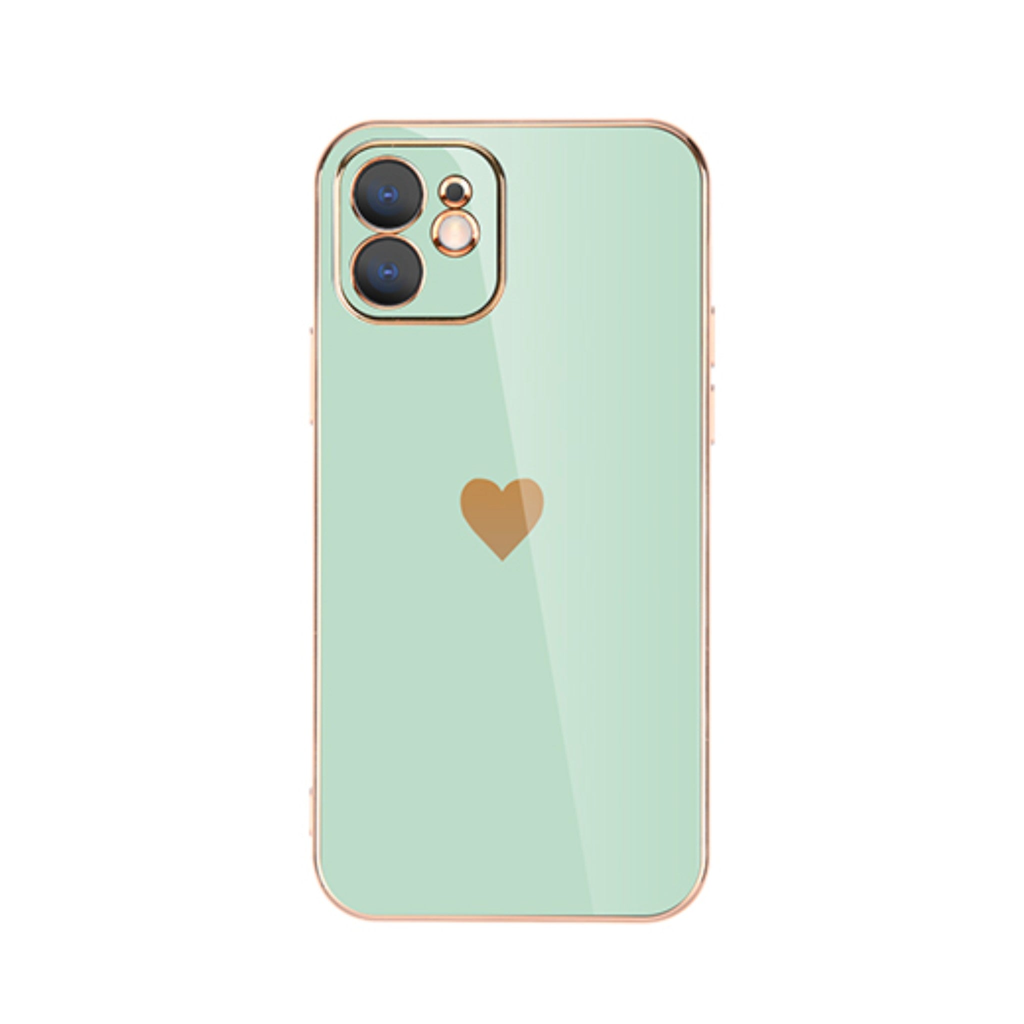 Rugged plating lens protective case for iPhone