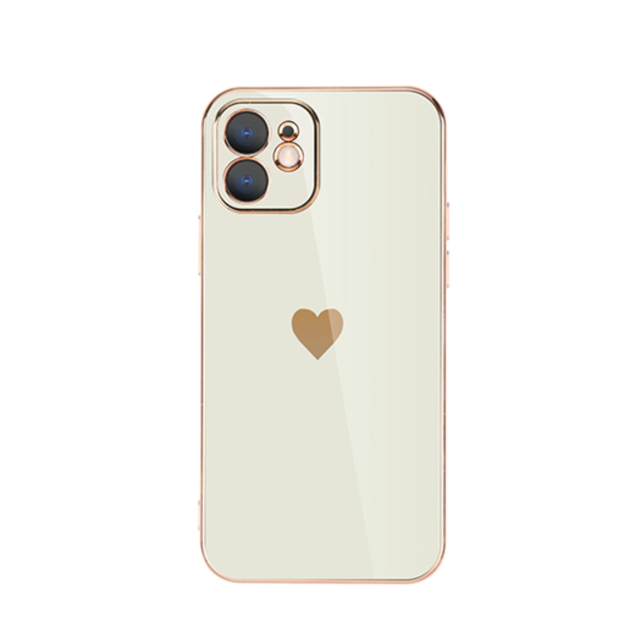 Rugged plating lens protective case for iPhone