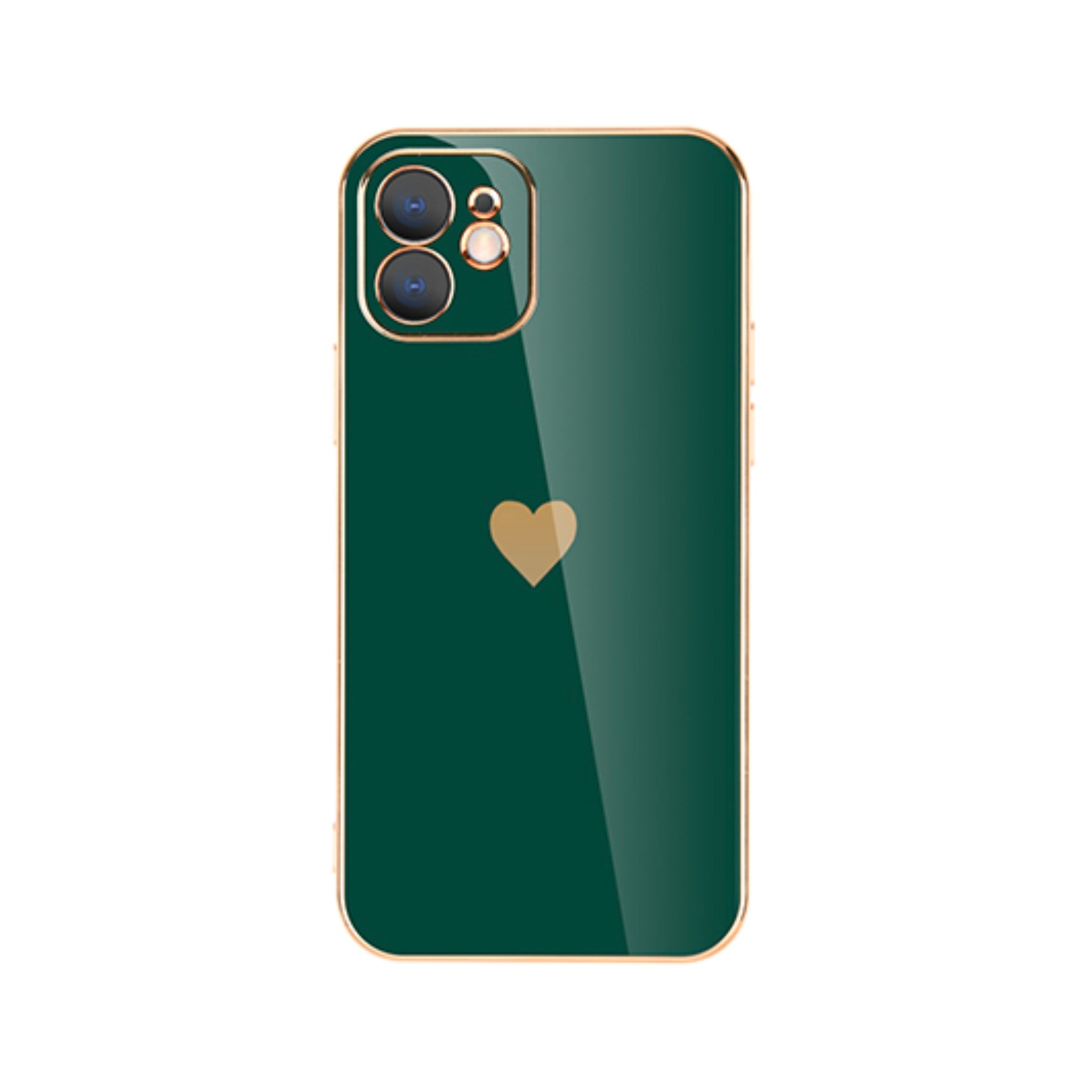 Rugged plating lens protective case for iPhone