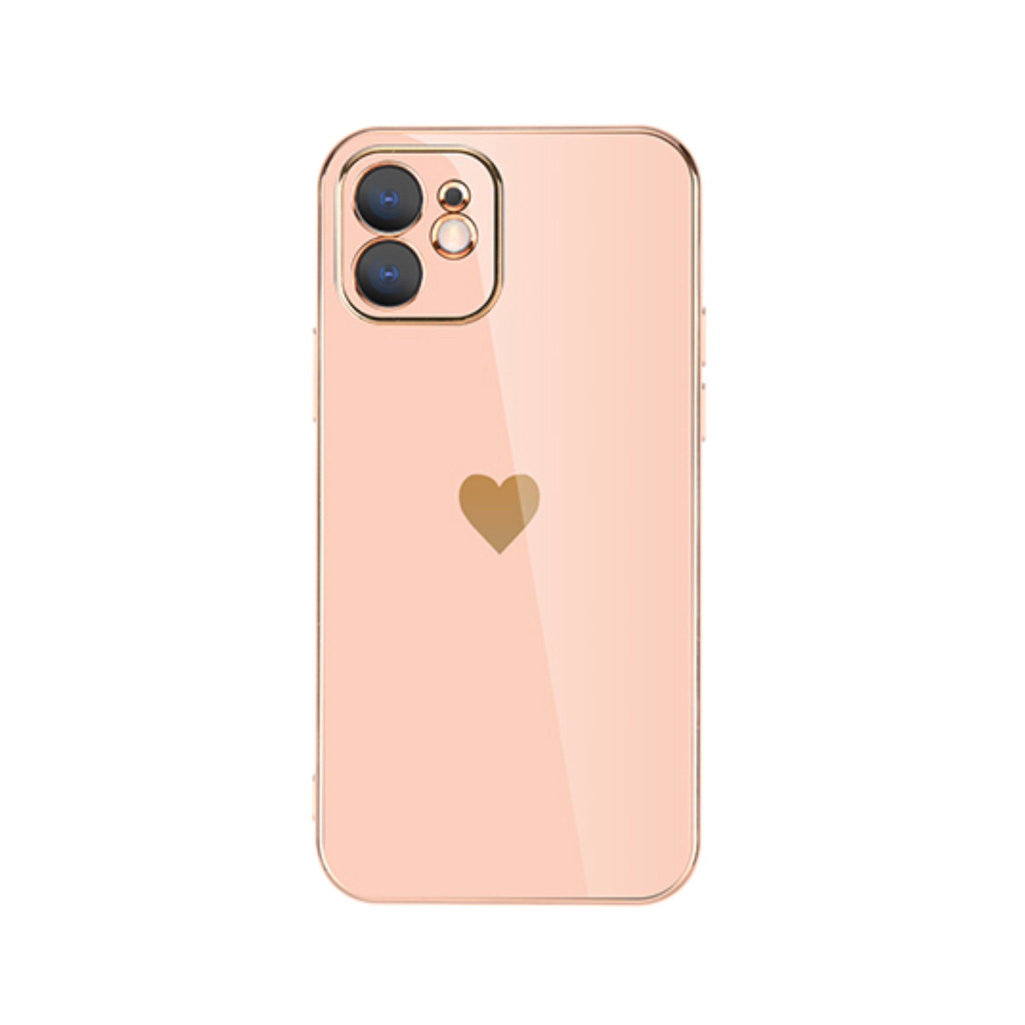 Rugged plating lens protective case for iPhone