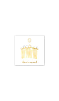 Tessa Hair Comb | White Howlite/Gold