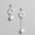 Earrings Air Asymmetrical - Gold Plated Modern Design
